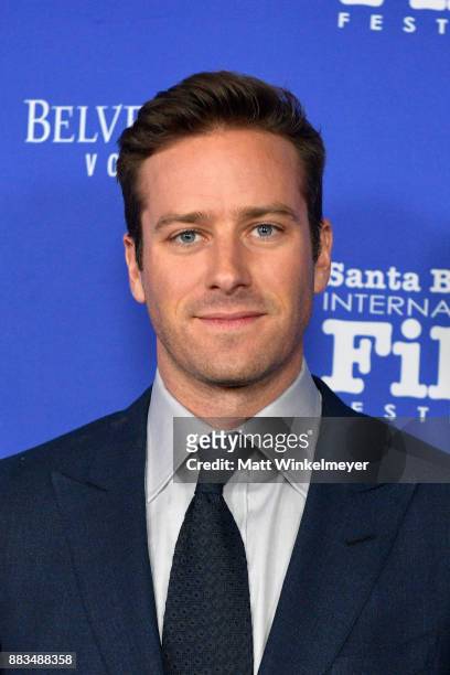 Armie Hammer attends the Santa Barbara International Film Festival honors Judi Dench with the annual Kirk Douglas Award for Excellence in Film at the...