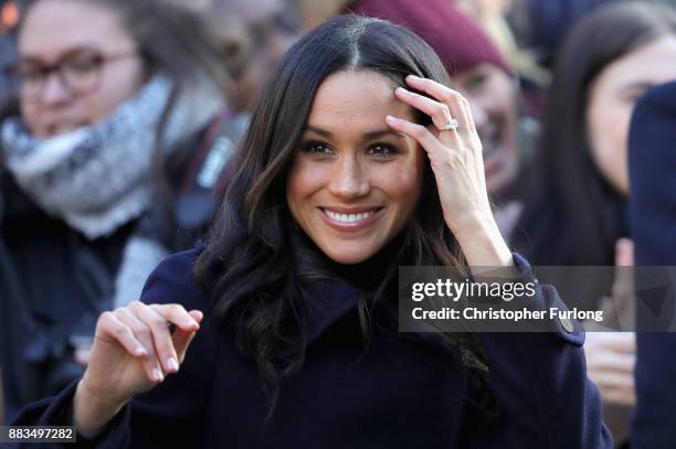 Meghan Markle visits Nottingham Contemporary on December 1, 2017 in Nottingham, England. Prince Harry and Meghan Markle announced their engagement on...