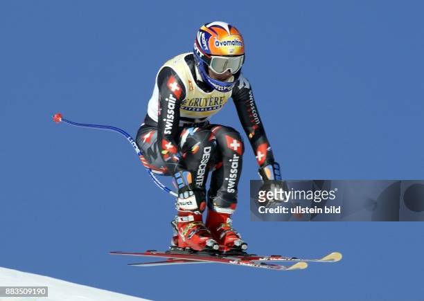 Sportlerin, Ski Alpin; Schweiz Weltcup Abfahrt der Damen in St. Moritz: 2. Training