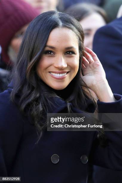 Meghan Markle visits Nottingham Contemporary on December 1, 2017 in Nottingham, England. Prince Harry and Meghan Markle announced their engagement on...