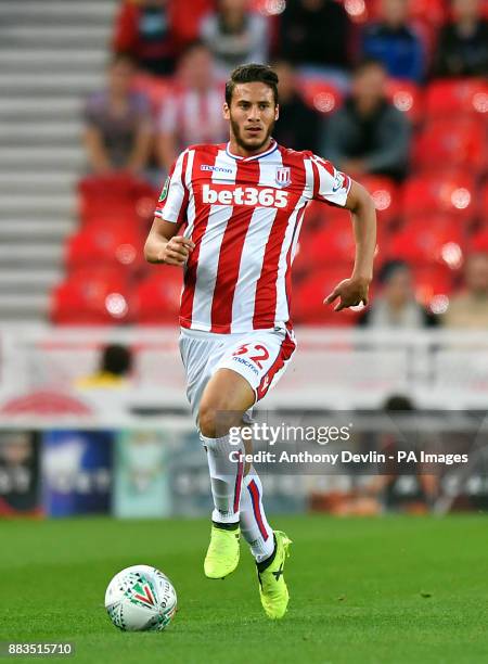 Stoke City's Ramadan during the Carabao Cup, Second Round match at the bet365 Stadium, Stoke