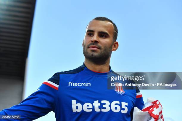 Stoke City's Jese before the Carabao Cup, Second Round match at the bet365 Stadium, Stoke