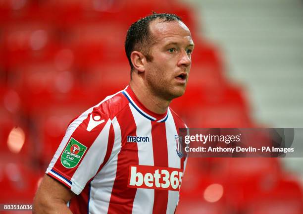 Stoke City's Charlie Adam during the Carabao Cup, Second Round match at the bet365 Stadium, Stoke