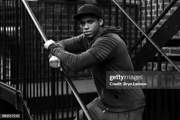 Light heavyweight boxer Anthony Yarde poses for a portrait during a Boxing Academy Press Conference on November 30, 2017 in London, England.