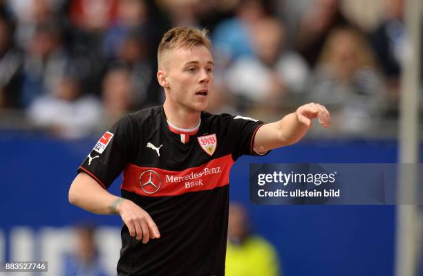 Hamburger SV - VfB Stuttgart Alexandru Maxim bejubelt seinen Treffer zum 0:1