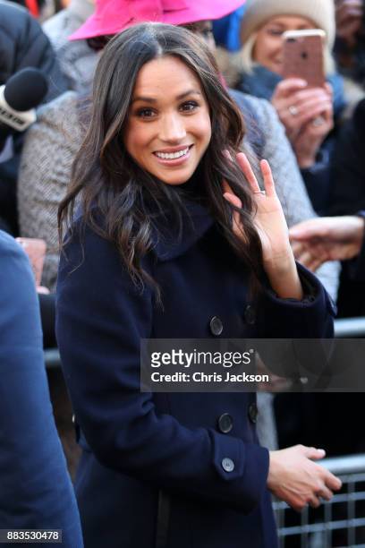 Meghan Markle attends the Terrance Higgins Trust World AIDS Day charity fair at Nottingham Contemporary on December 1, 2017 in Nottingham, England....