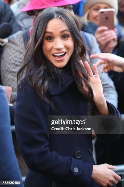 Meghan Markle attends the Terrance Higgins Trust World AIDS Day charity fair at Nottingham Contemporary on December 1, 2017 in Nottingham, England....