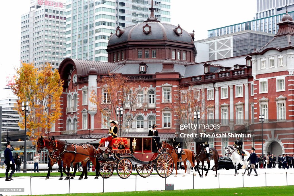 Horse Carriage Route New Ambassadors Travel To Hand Credentials To Emperor Returns To Tokyo Station