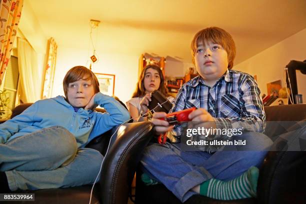 Kids playing Wii U