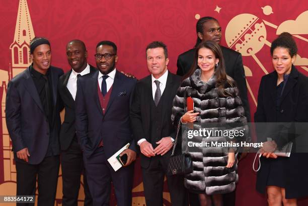 Ronalinho, Clarence Seedorf, Jay Jay Okocha, Lothar Matthaeus, Nwankwu Kanu, Anastasia Klimko, Celia Sasic all arrive prior to the Final Draw for the...