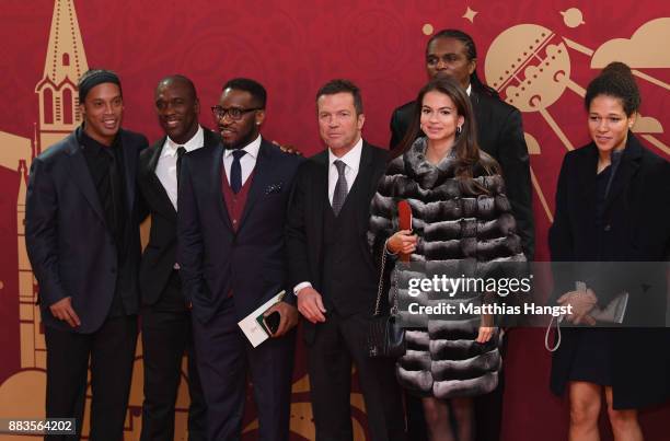 Ronalinho, Clarence Seedorf, Jay Jay Okocha, Lothar Matthaeus, Nwankwu Kanu, Anastasia Klimko, Celia Sasic all arrive prior to the Final Draw for the...