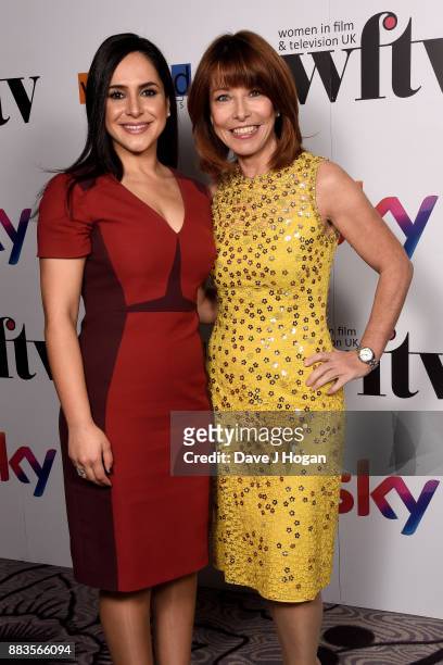 Nazaneen Ghaffar and Kay Burley attend the 'Sky Women In Film and TV Awards' held at London Hilton on December 1, 2017 in London, England.