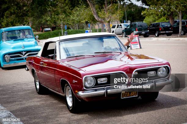 Plymouth Barracuda at the All American Car Show in Cardiff.