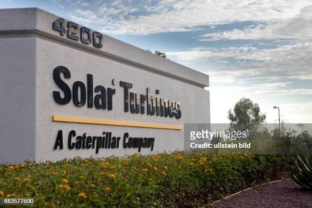 Company logo of Solar Turbines, manufacturer of industrial gas turbines, a subsidiary of Caterpillar Inc.