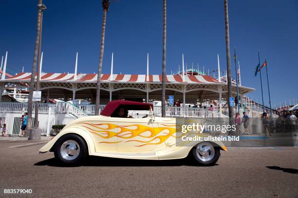 Vintage 1934 Ford Roadster at Belmont Park?s Father?s Day Car Show in Mission Beach.