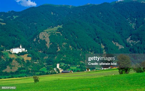 South Tyrol; Alto Adige; landscape; Val Venosta; Alta Val Venosta, Malles, Burgusio, Monastery, Abbey Marienberg, castel Fuerstenberg, castel del...