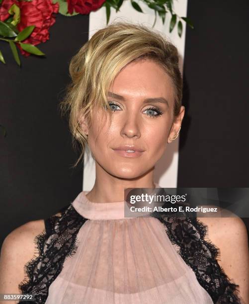 Actress Nicky Whelan attends the Land of distraction Launch event at Chateau Marmont on November 30, 2017 in Los Angeles, California.