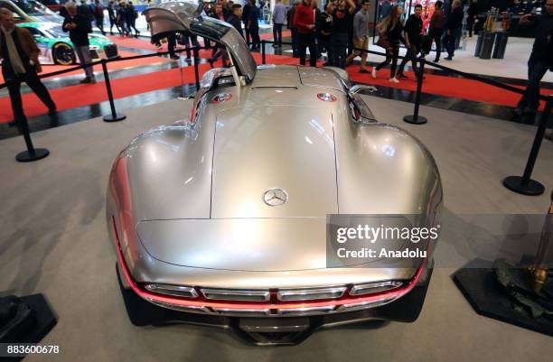 Mercedes-Benz AMG Vision Gran Turismo are displayed during a preview day at the Essen Motor Show in Essen, Germany on December 01, 2017. The annual...