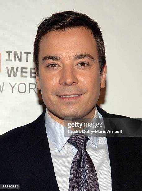 Personality and Webby Person of the Year Jimmy Fallon attends the 13th annual Webby Awards at Cipriani Wall Street on June 8, 2009 in New York City.
