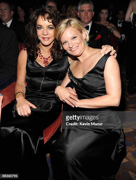 Stockard Channing and Martha Plimpton in the audience at the 63rd Annual Tony Awards at Radio City Music Hall on June 7, 2009 in New York City.