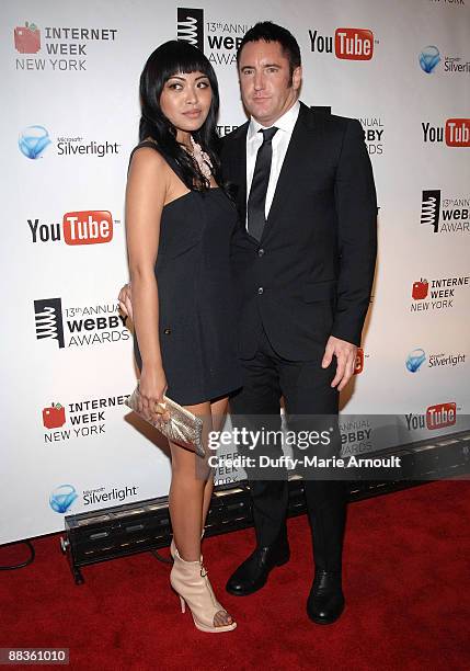 Mariqueen Maandig and Trent Reznor attend the 13th annual Webby Awards at Cipriani Wall Street on June 8, 2009 in New York City.