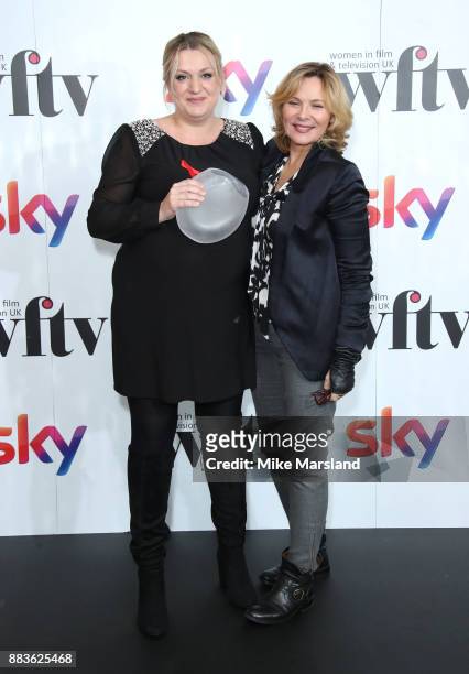 Daisy May Cooper and Kim Cattrall attend the 'Sky Women In Film and TV Awards' held at London Hilton on December 1, 2017 in London, England.