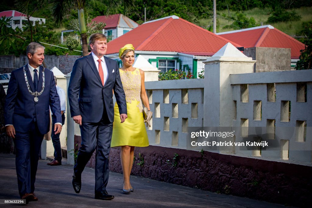 King Willem-Alexander and Queen Maxima visit Saba