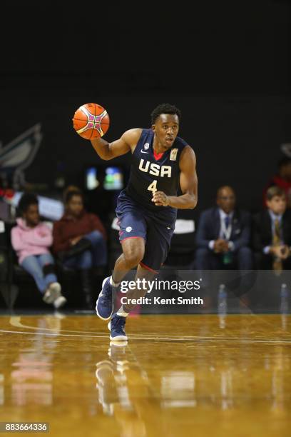 Semaj Christon of Team USA dribbles the ball during the game against Team Mexico during the FIBA World Cup America Qualifiers on November 20, 2017 at...