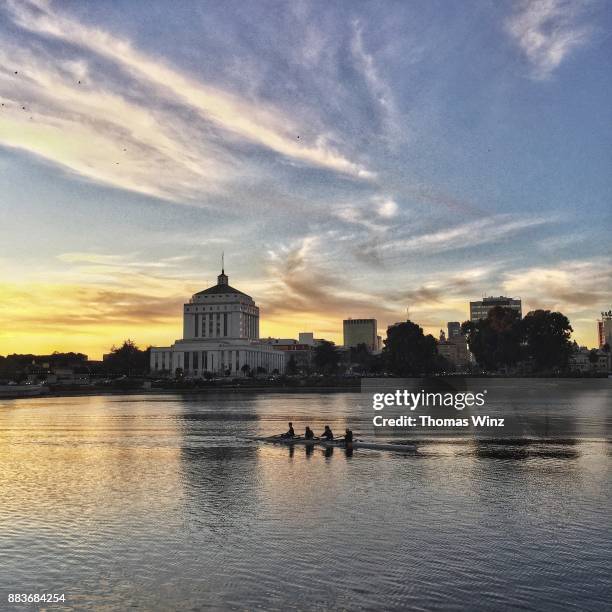 late afternoon at lake merritt - alameda california stock pictures, royalty-free photos & images