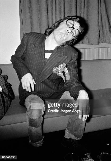 Alex Harvey of the Sensational Alex Harvey Band posed in 1972 in Manchester, UK.