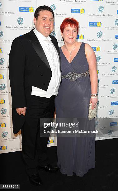 Peter Kay and Wife Susan Kay attend the forth annual fundraising gala dinner for the Raisa Gorbachev Foundation at Hampton Court Palace on June 6,...