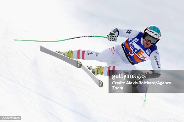 Vincent Kriechmayr of Austria competes during the Audi FIS Alpine Ski World Cup Men's Super G on December 1, 2017 in Beaver Creek, Colorado.