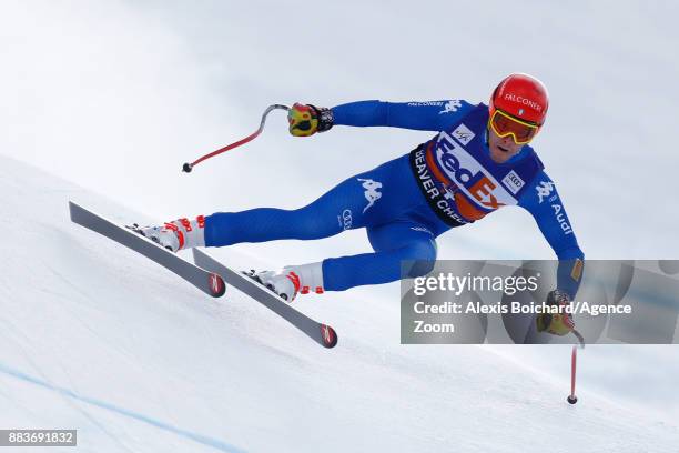 Christof Innerhofer of Italy competes during the Audi FIS Alpine Ski World Cup Men's Super G on December 1, 2017 in Beaver Creek, Colorado.