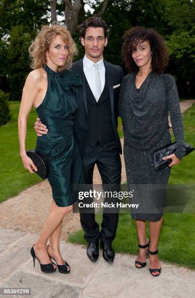 Sarah Woodhead, David Gandy and Jeanette Calleva arrive at the Fourth Annual Fundraising Gala Dinner for the Raisa Gorbachev Foundation at the Stud...