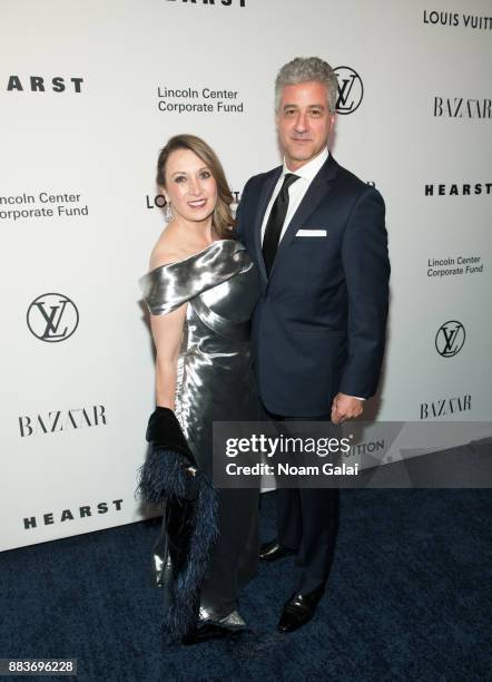 Deborah Van der Heyden and Guy de Chimay attend an evening honoring Louis Vuitton and Nicolas Ghesquiere at Alice Tully Hall at Lincoln Center on...