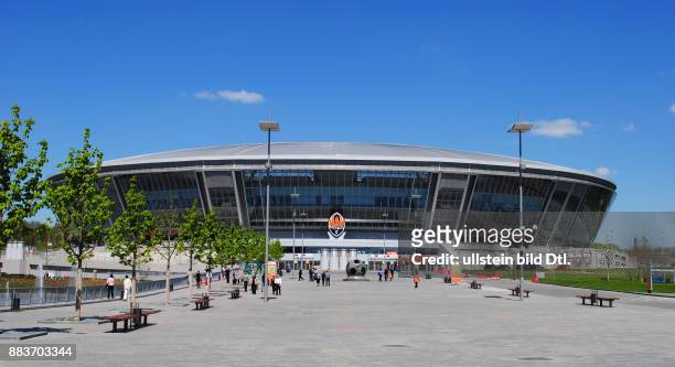 Ukraine, das Donezbecken, Kurzform Donbass, Donezk, Fussballstadion Donbass Arena, Heimstadion des Fussballclubs Schachtar Donezk , Austragungsort...
