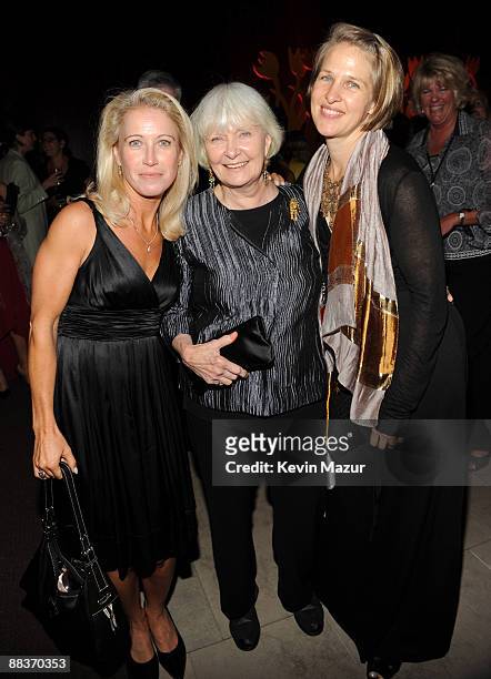 Claire Newman, Joanne Woodward and Melissa Newman attend the after party for the celebration of Paul Newman's Hole in the Wall camps at Alice Tully...