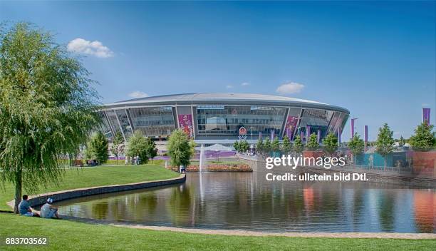 Ukraine, das Donezbecken, Kurzform Donbass, Donezk, Fussballstadion Donbass Arena, Heimstadion des Fussballclubs Schachtar Donezk , Austragungsort...