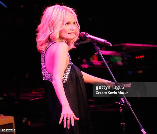 Kristin Chenoweth performs during a celebration of Paul Newman's Hole in the Wall camps at Avery Fisher Hall at Lincoln Center for the Performing...