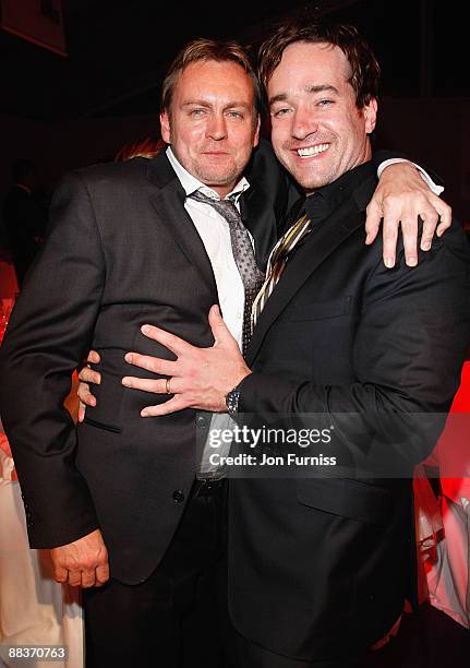 Actors Philip Glenister and Matthew Macfadyen during the Glamour Women Of The Year Awards held at Berkeley Square Gardens on June 3, 2008 in London,...