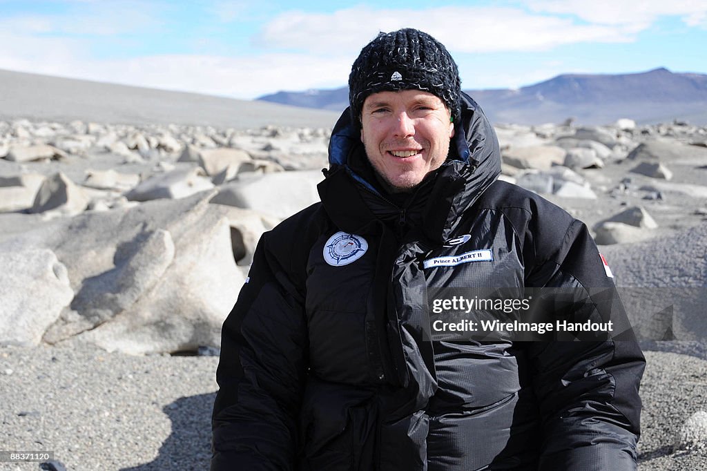 Prince Albert Of Monaco Travels To The South Pole