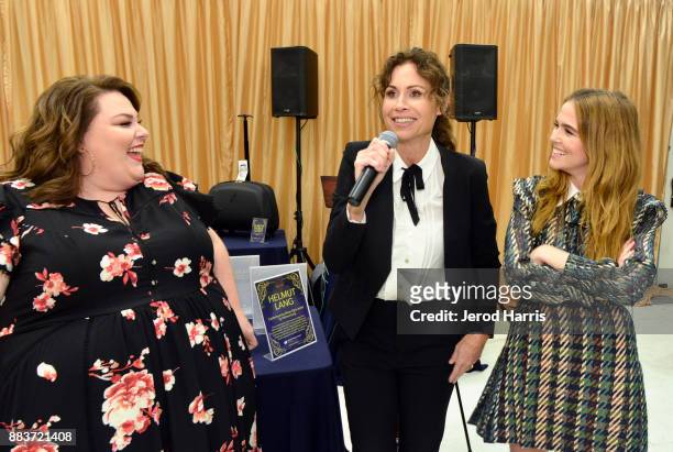Chrissy Metz, Minnie Driver and Zoey Deutch attend the Dress For Success Worldwide-West Seventh Annual Shop For Success Vip Event In Los Angeles on...
