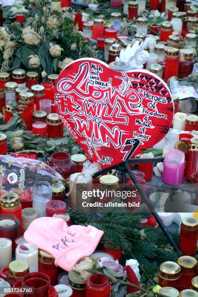 Gedenken des Terroranschlags in Berlin vom Berlin : Terroranschlag vom auf dem Weihnachtsmarkt an der Kaiser-Wilhelm-Gedächtniskirche am...