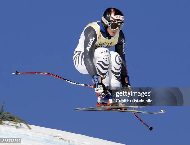 Sportlerin, Ski Alpin; D Weltcup in St. Moritz: Training für den Abfahrtslauf