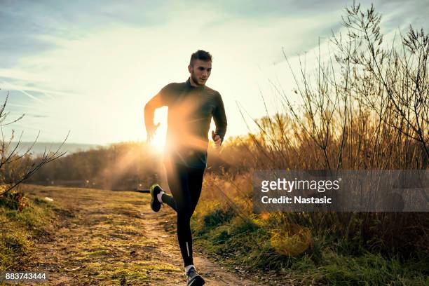 morning jogging - practicing stock pictures, royalty-free photos & images