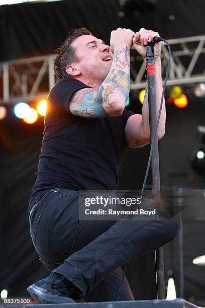 Singer Ben Kowalewicz of Billy Talent performs at Columbus Crew Stadium in Columbus, Ohio on MAY 17, 2009.