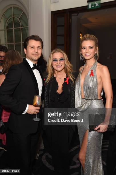 Pasha Kovalev, Anastacia and Rachel Riley attend the World Aids Day Charity Gala aimed at using football to educate and inspire vulnerable young...