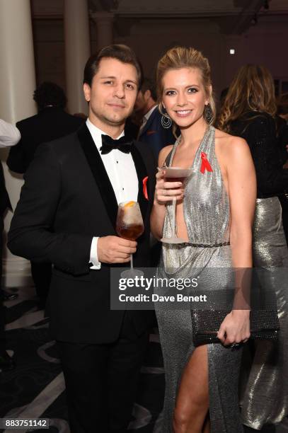 Pasha Kovalev and Rachel Riley attend the World Aids Day Charity Gala aimed at using football to educate and inspire vulnerable young people in...