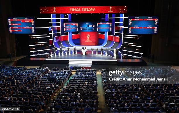 General view of draw hall during the Final Draw for the 2018 FIFA World Cup Russia at the State Kremlin Palace on December 1, 2017 in Moscow, Russia.