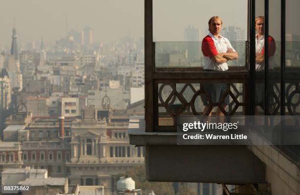 Portrait of Andy Goode of England ahead of the second test against Argentina pictured at the Panamericano Hotel on June 9, 2009 in Buenos Aires,...